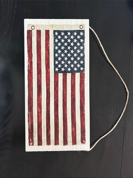 Other - Rustic American Flag Wood Wall Hanging - Red, White & Blue